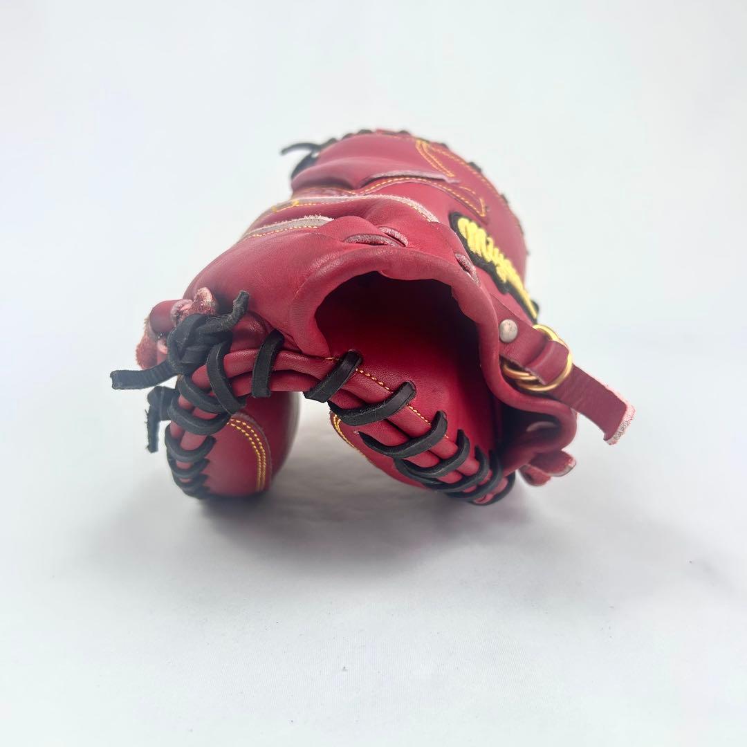 【極美品】Miyama ミヤマ キャッチャーミット 13インチ レッド 硬軟兼用