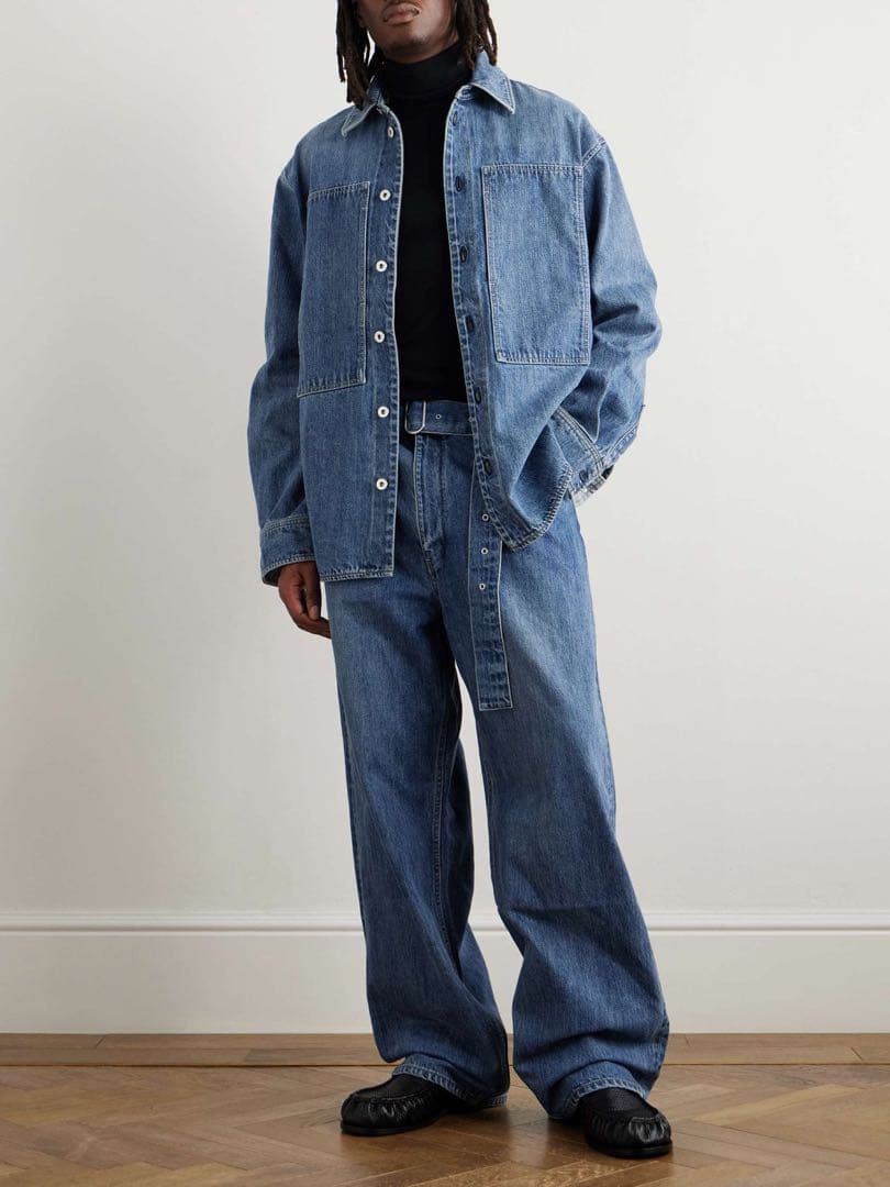 早い者勝ち 売り切りJILSANDER+ジルサンダープラス デニムシャツ