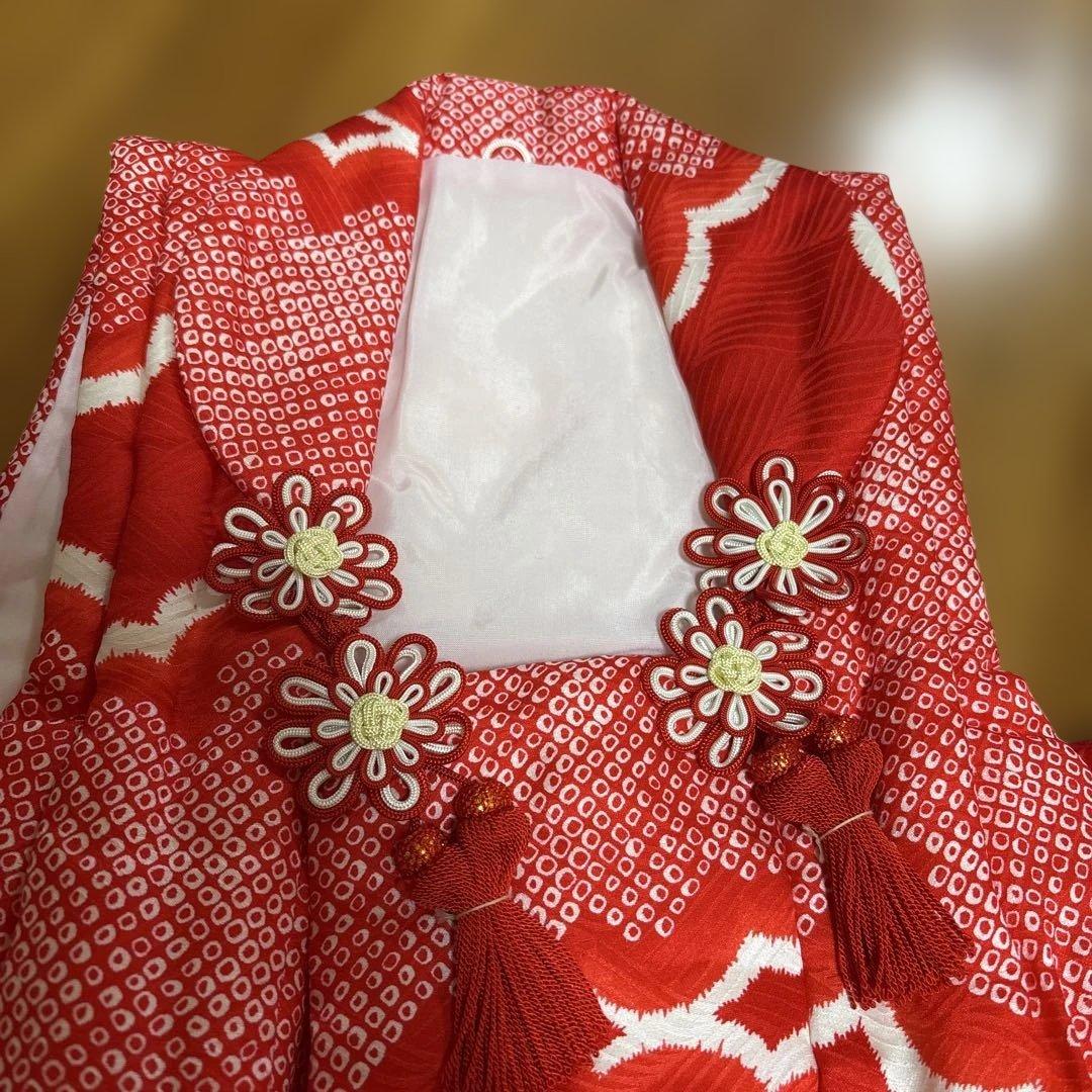 七五三用 三歳　被布着物　絹