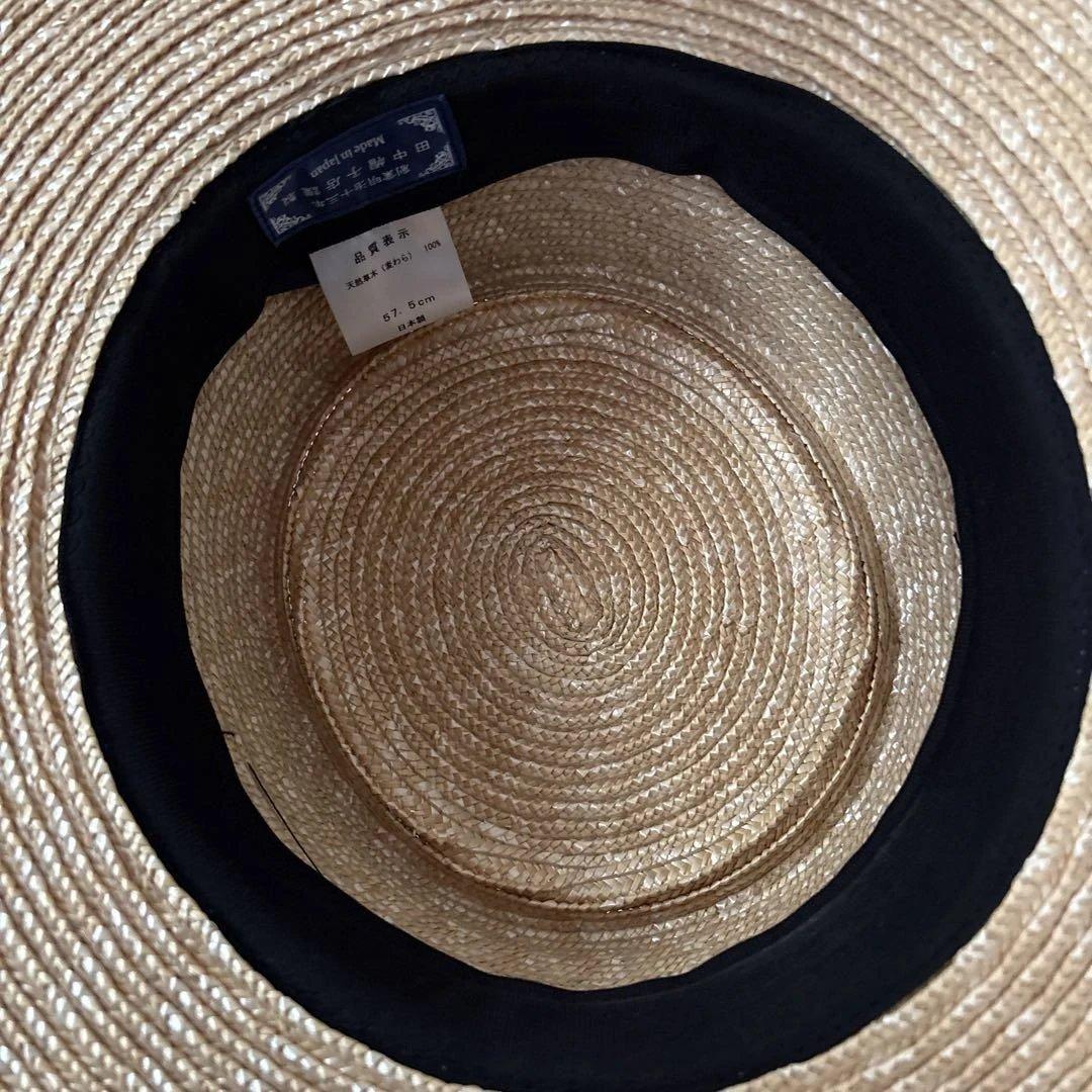 田中帽子店　カンカン帽子　アルマ　57.5c 美品