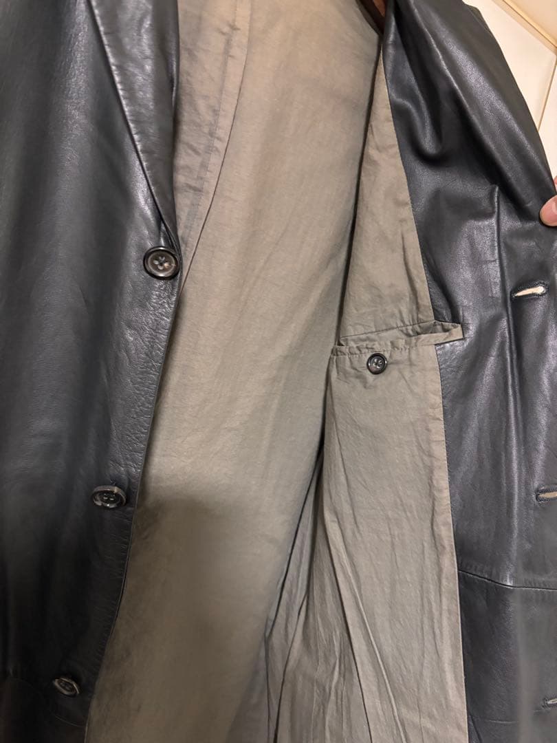 【アーカイブ】JIL SANDER 本人期 レザーテーラードジャケット 90s黒