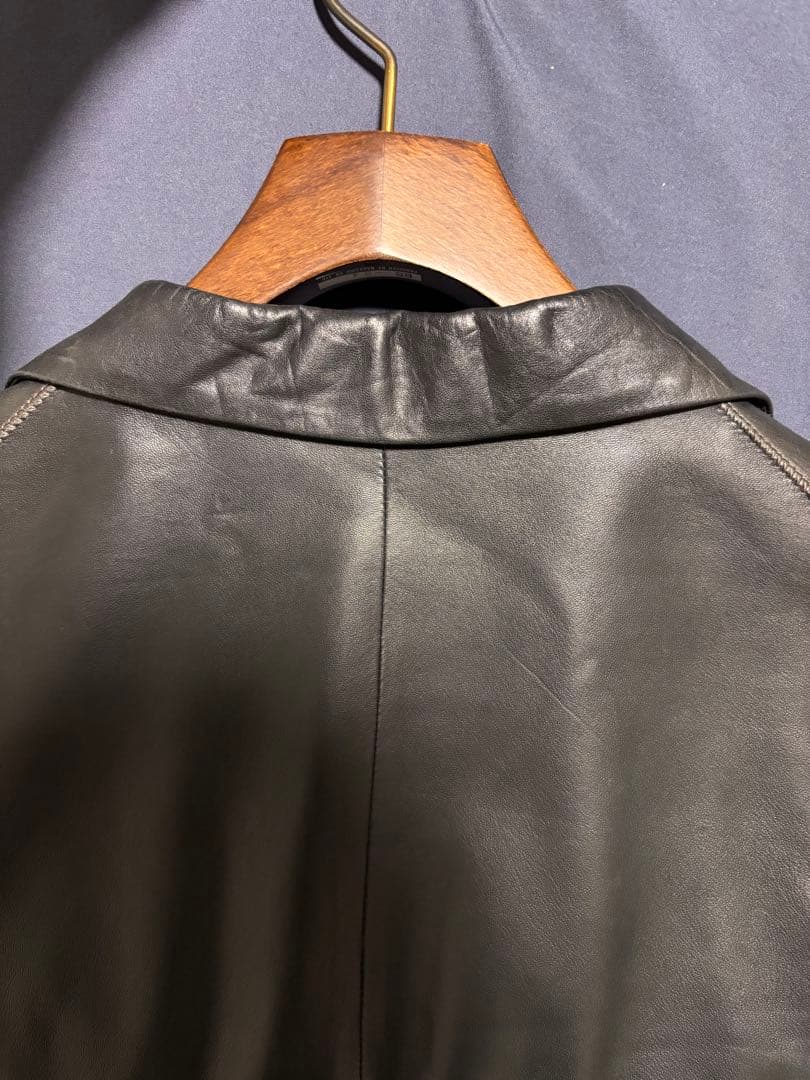 【アーカイブ】JIL SANDER 本人期 レザーテーラードジャケット 90s黒