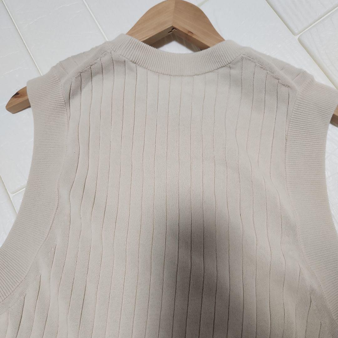 超美品​DeuxiemeClasseドゥーズィエムクラスリブニットベスト綿フリー