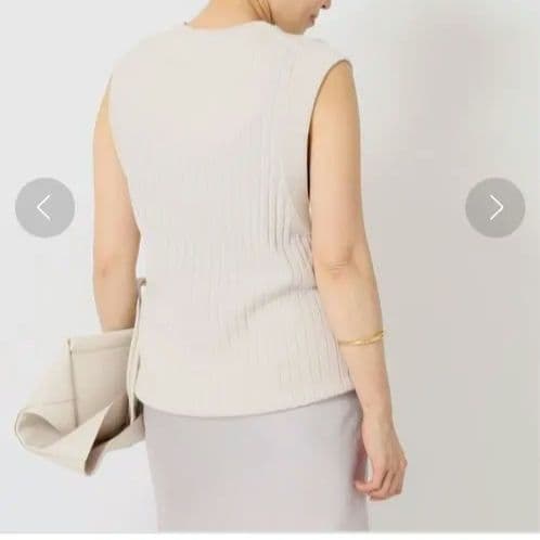 超美品​DeuxiemeClasseドゥーズィエムクラスリブニットベスト綿フリー