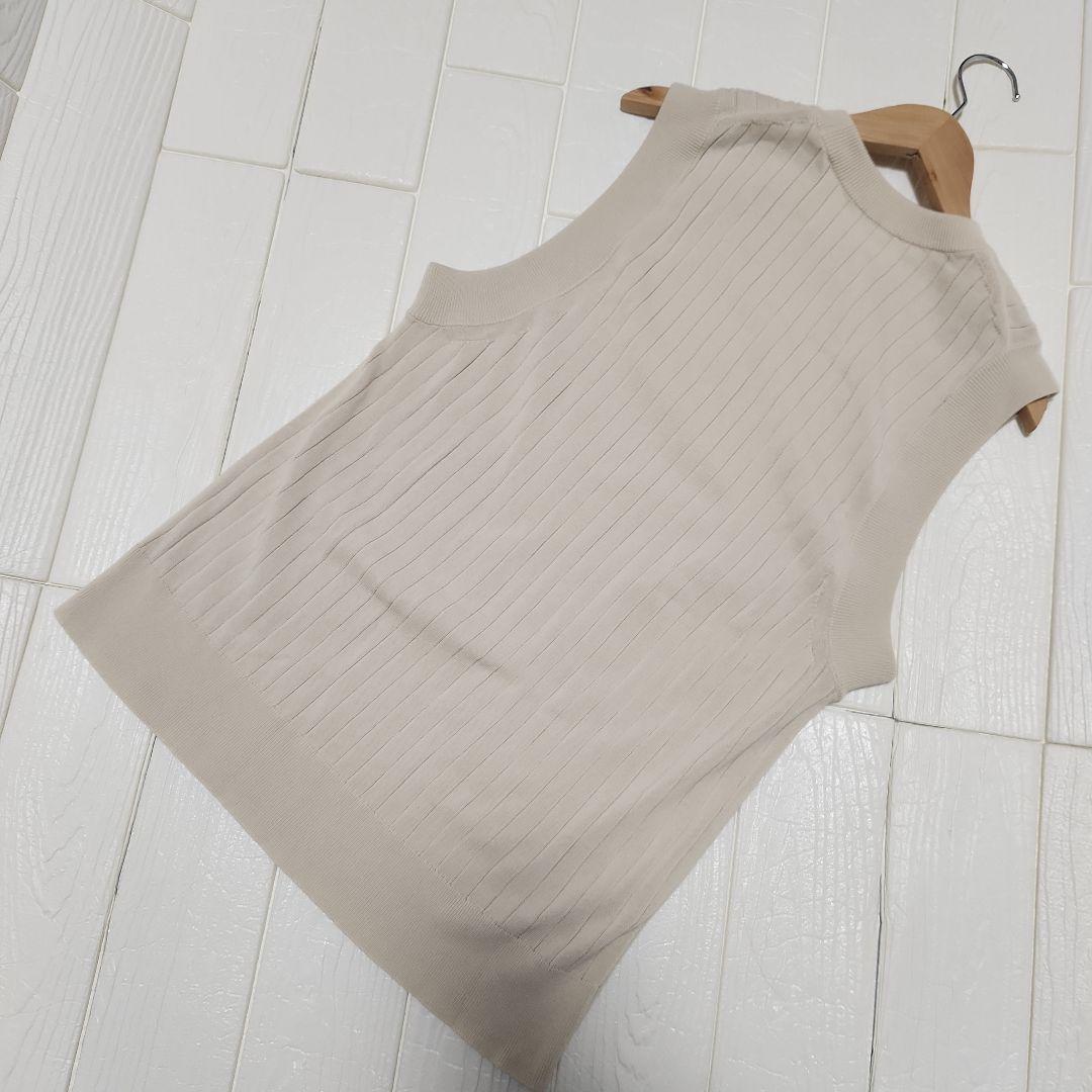 超美品​DeuxiemeClasseドゥーズィエムクラスリブニットベスト綿フリー