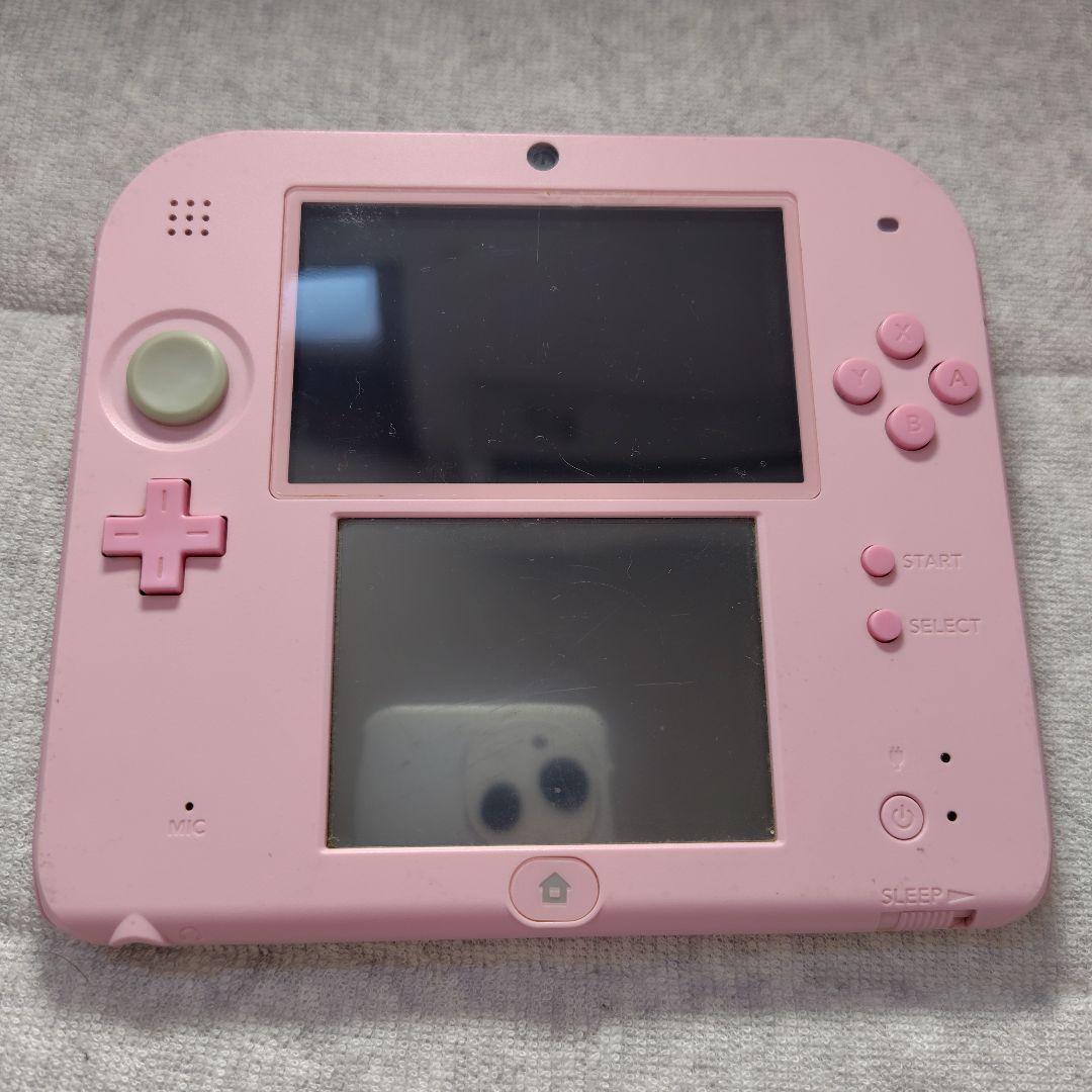 2DS 本体 3DS 任天堂 ピンク 充電器 箱なし 美品 初期化済 SDカード