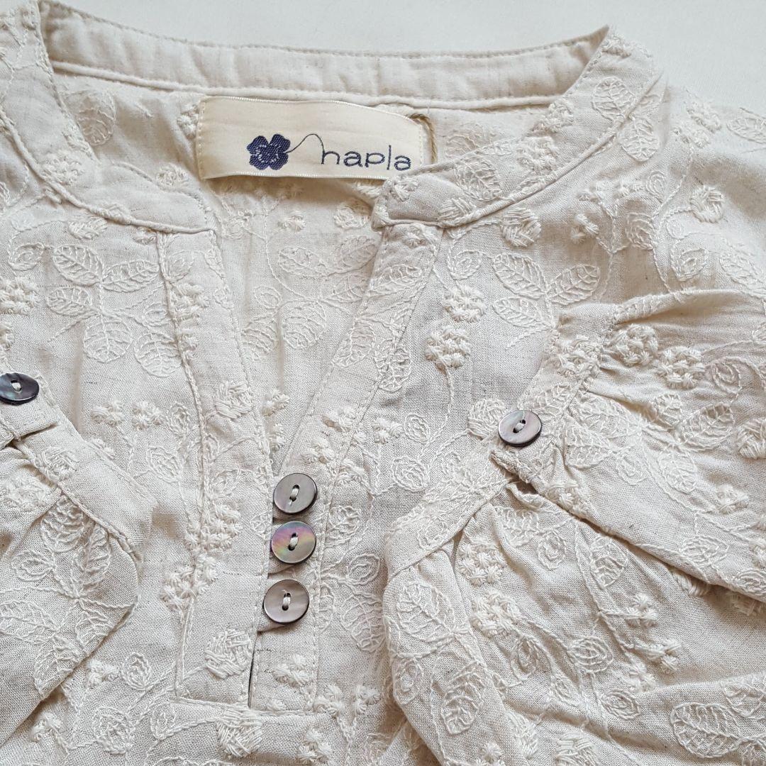新品　napla ハートマーケット☆総刺繍ギャザーワンピース