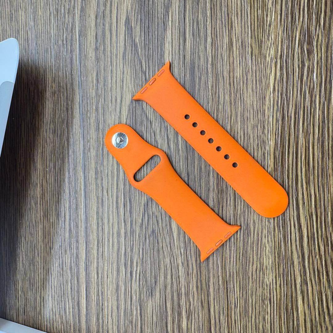 2231 Apple Watch エルメス　オレンジ　ラバー　シリコン　スポーツ