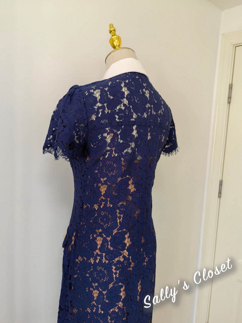 ❤️25秋新作 新品♡ SelfPortrait 青レースワンピース♡　F68