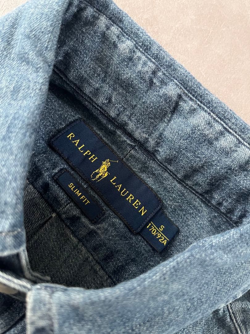 【定番】Ralph Lauren ボタンダウン デニム シャツ ダンガリー