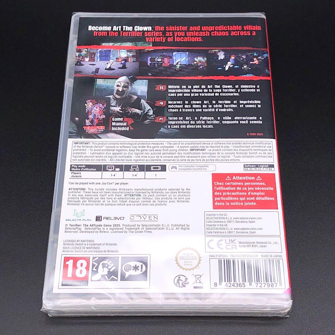テリファー TERRIFIER THE ARTCADE GAME switch