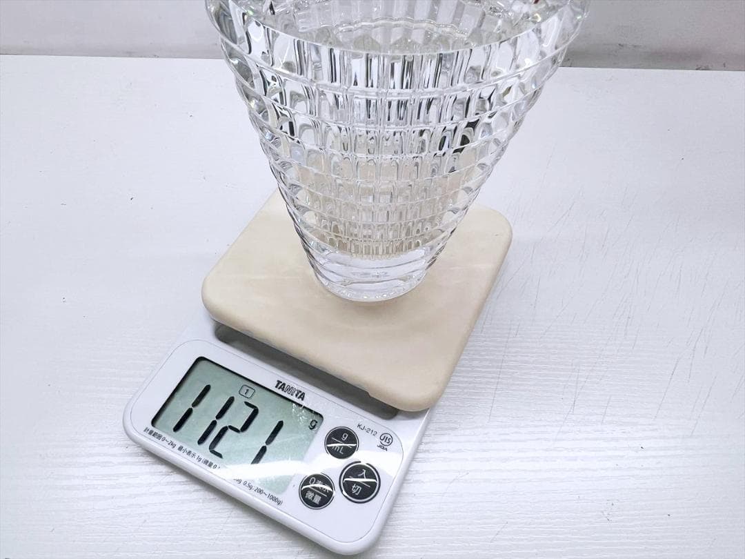 美品　Baccarat　バカラ　アイベース　S　フラワーベース　花瓶