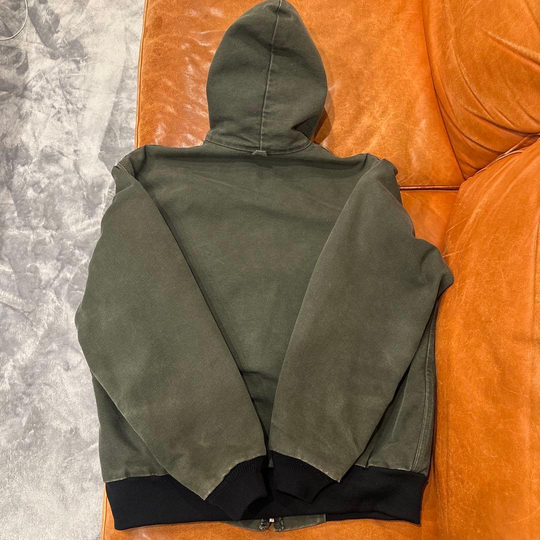 古着　90s Carhartt アクティブジャケット カーハート　グリーン