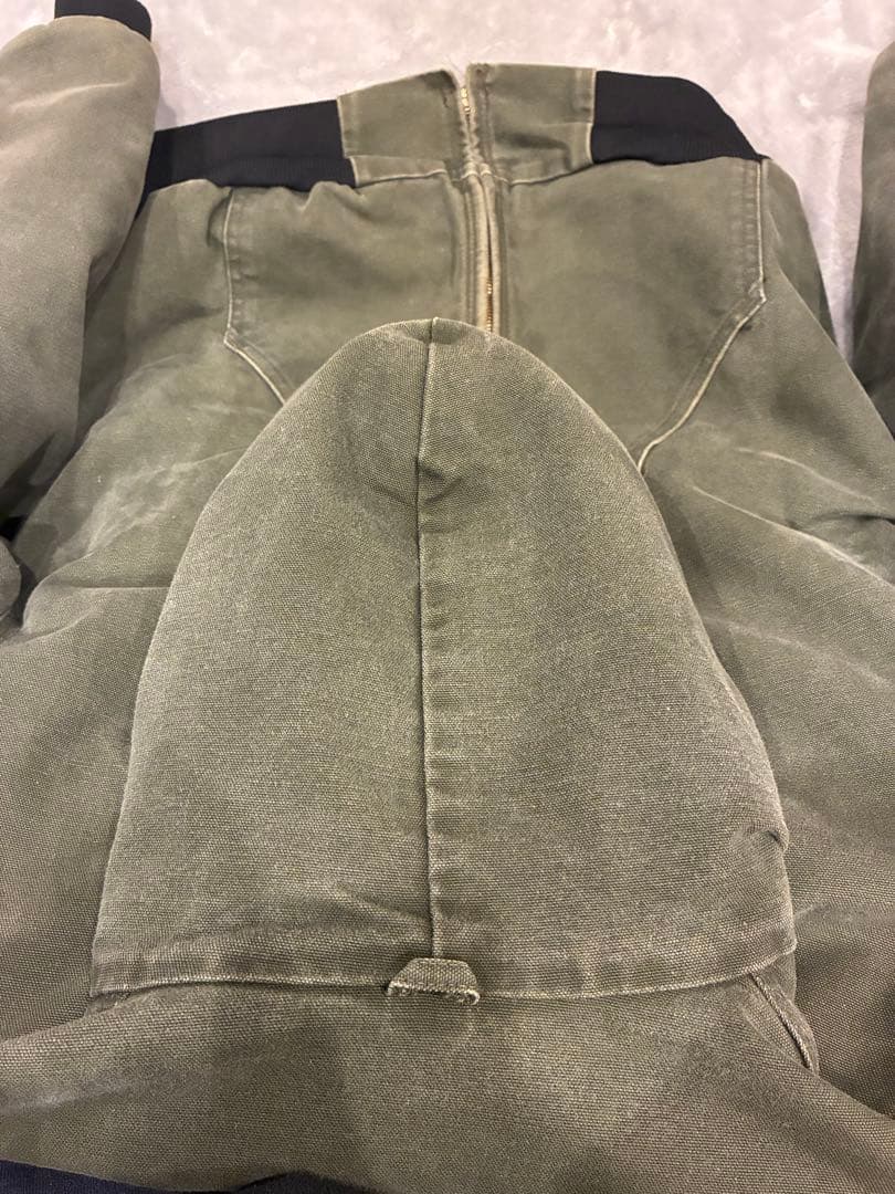 古着　90s Carhartt アクティブジャケット カーハート　グリーン