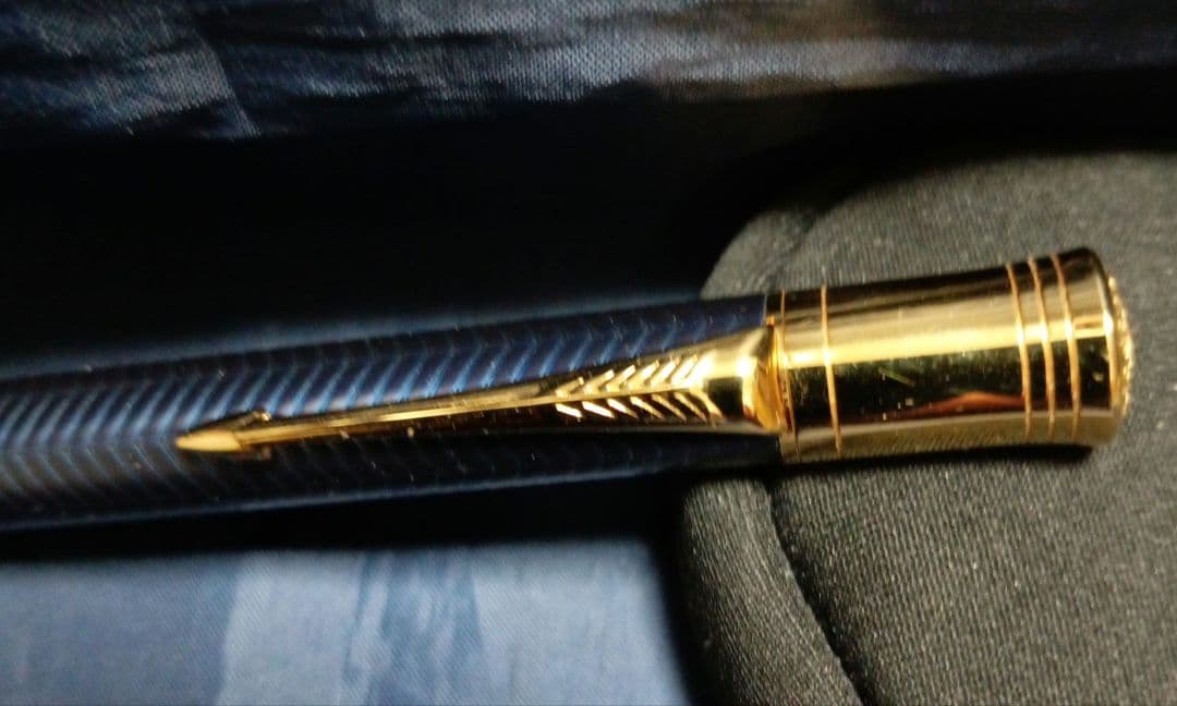 Parker デュオフォールド プレステージ ブルーシェブロンGT ボールペン