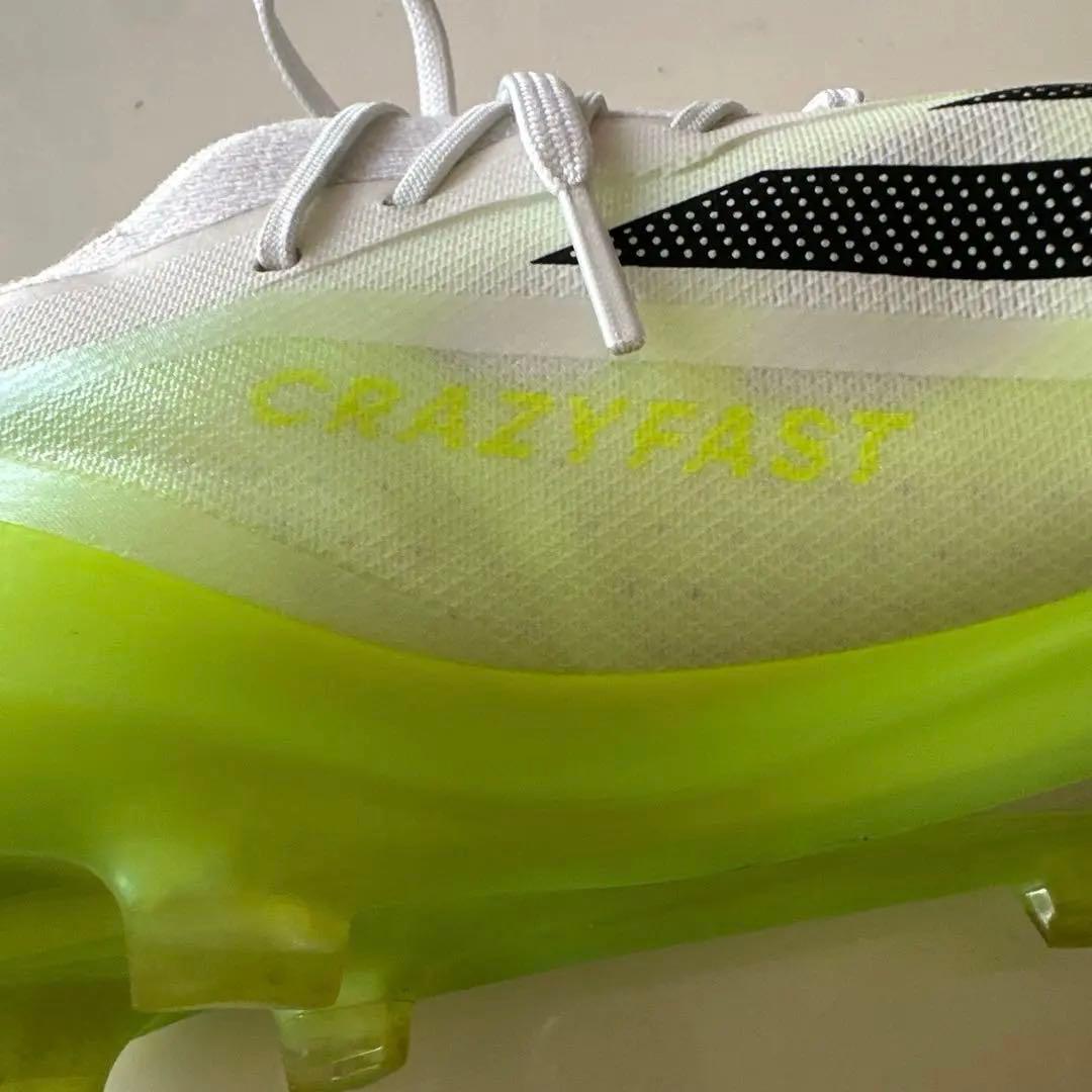 adidas ホワイト/グリーン サッカー　スパイクシューズ　28.5cm