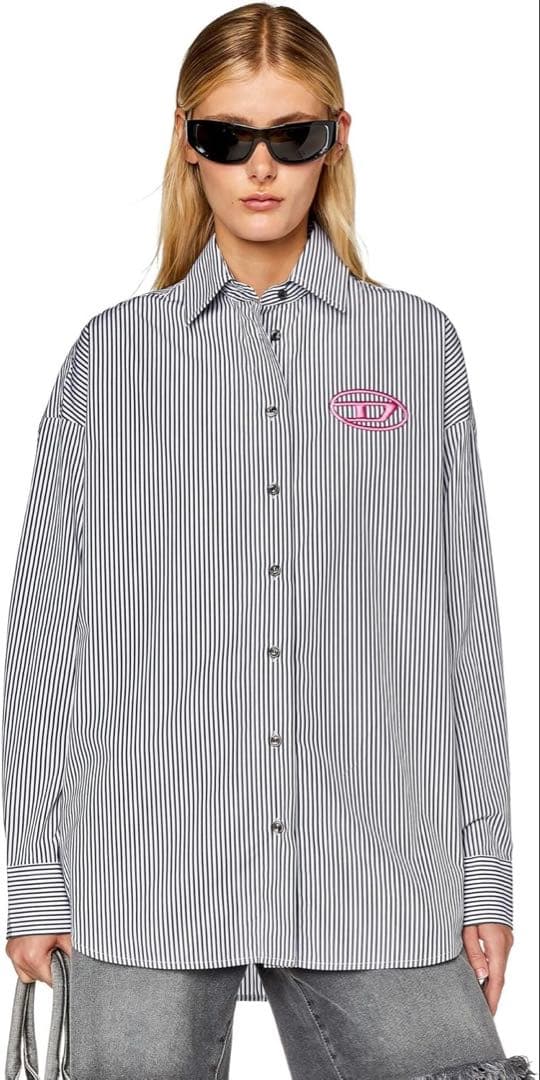 【新品、タグ付き】diesel ストライプシャツ