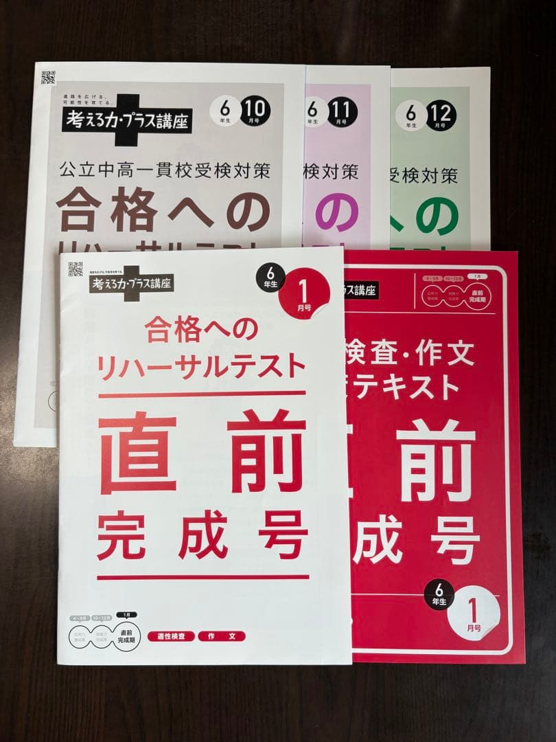 進研ゼミ　考える力・プラス講座　6年生　2025年度版　フルセット