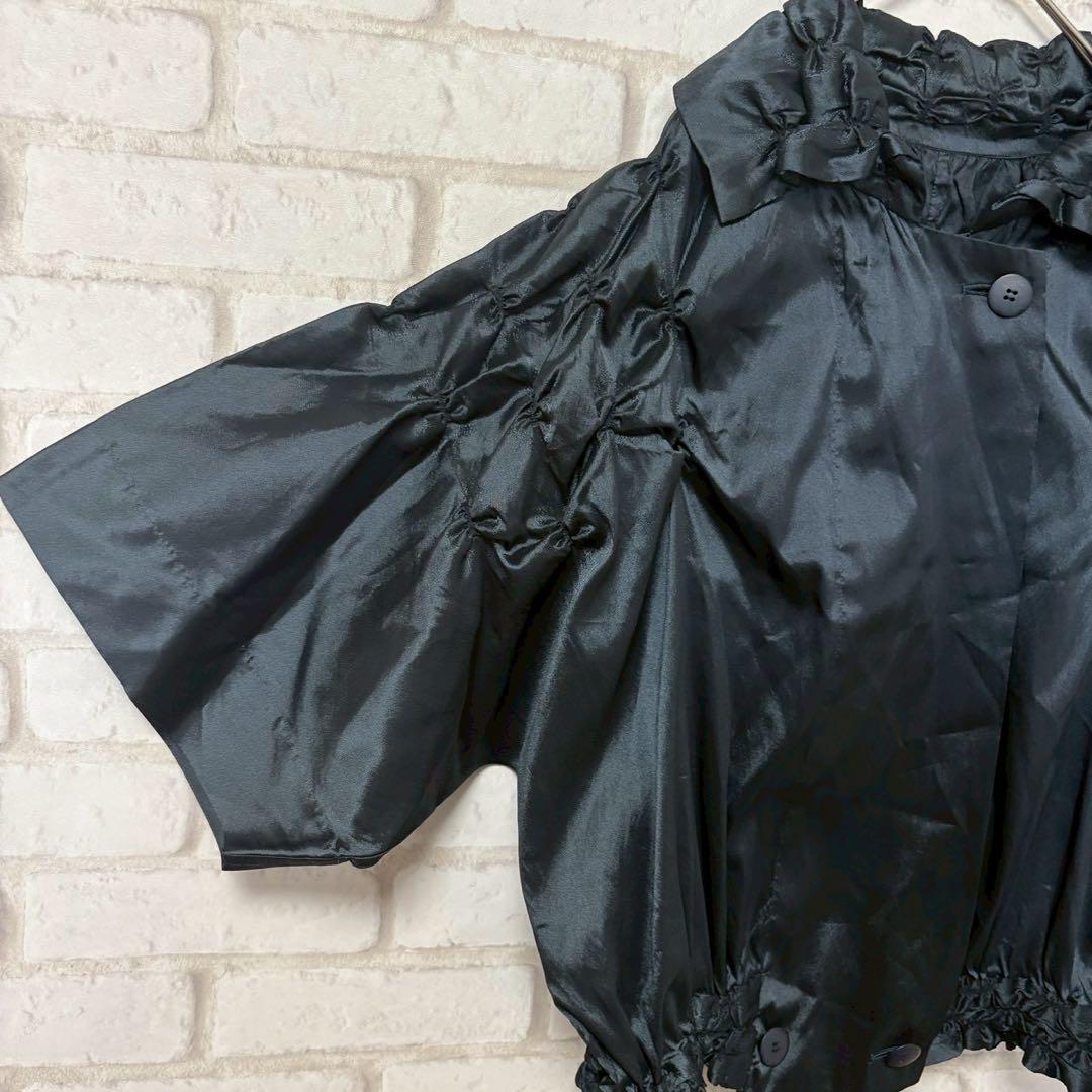 【美品】ISSEY MIYAKE 7分袖シャツ バルーンアーム 日本製