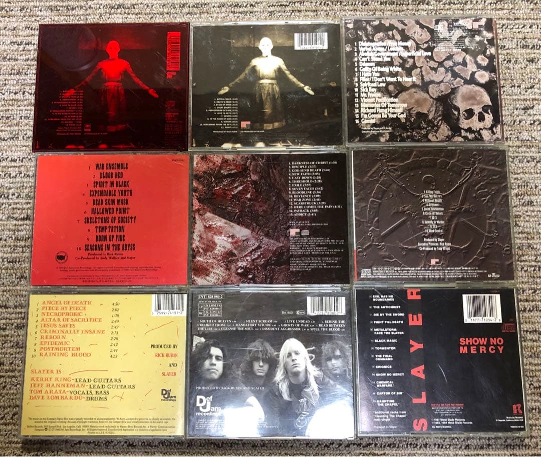 Slayer CD 9枚セット