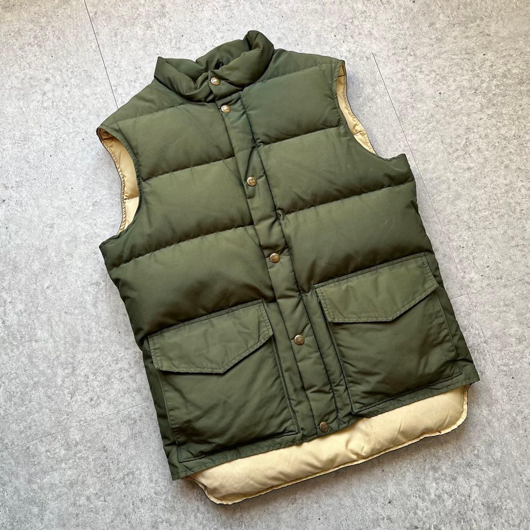 80s Woolrichウールリッチ 60/40クロスダウンベスト USA製