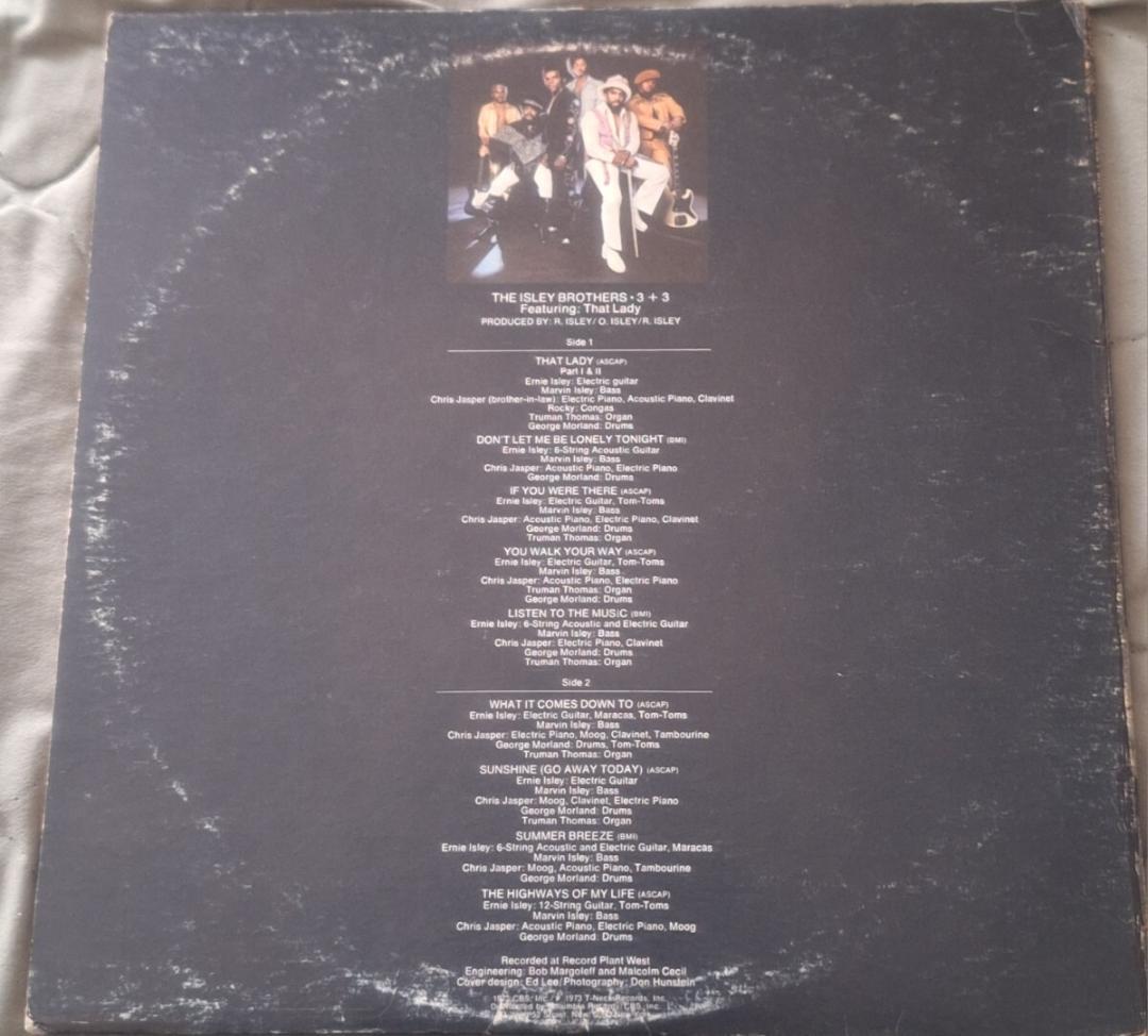US-Orig.LP◆アイズレー・ブラザース●1973年 『3 + 3』