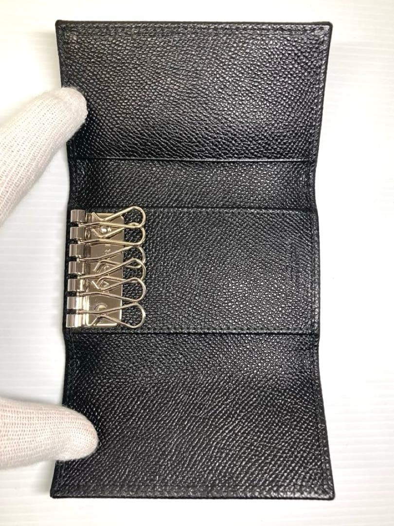 美品　BVLGARI ブルガリ　ビーゼロワン　6連キーケース　ブラック　箱付き