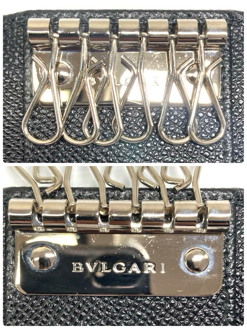 美品　BVLGARI ブルガリ　ビーゼロワン　6連キーケース　ブラック　箱付き