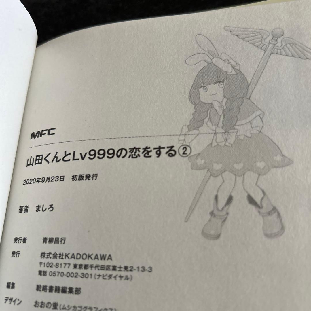 山田くんとLV999の恋をする　1巻　2巻　初版　特典　イラストペーパー
