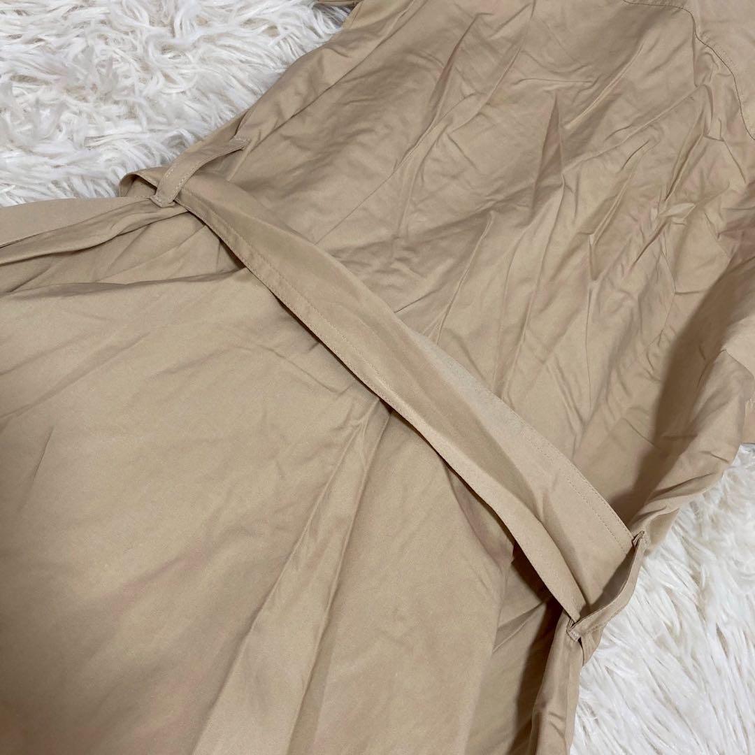 POLO RALPH LAUREN シャツワンピース ベージュ 0 リボン 上品