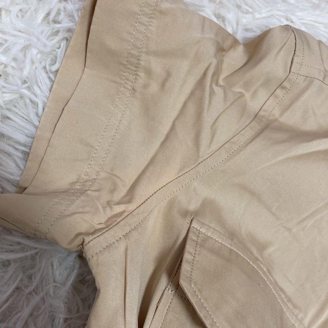 POLO RALPH LAUREN シャツワンピース ベージュ 0 リボン 上品