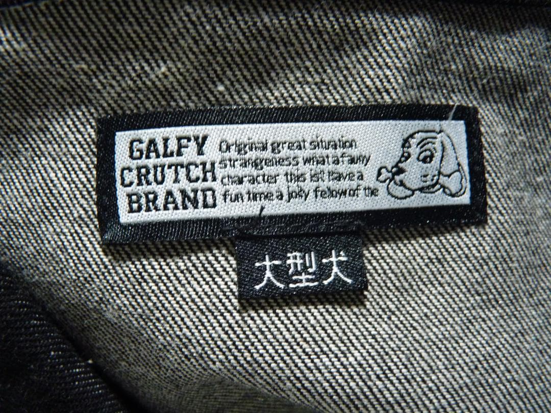 人気　GALFY　ガルフィー　メニーポケット　デニムジャケット　ブラック　XL