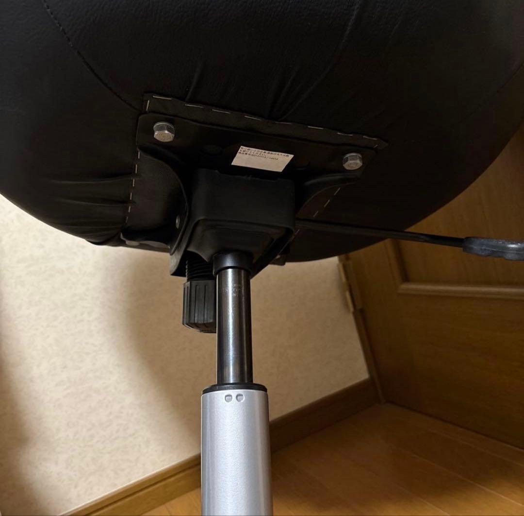 IKEA イケア 回転チェア 合皮 黒
