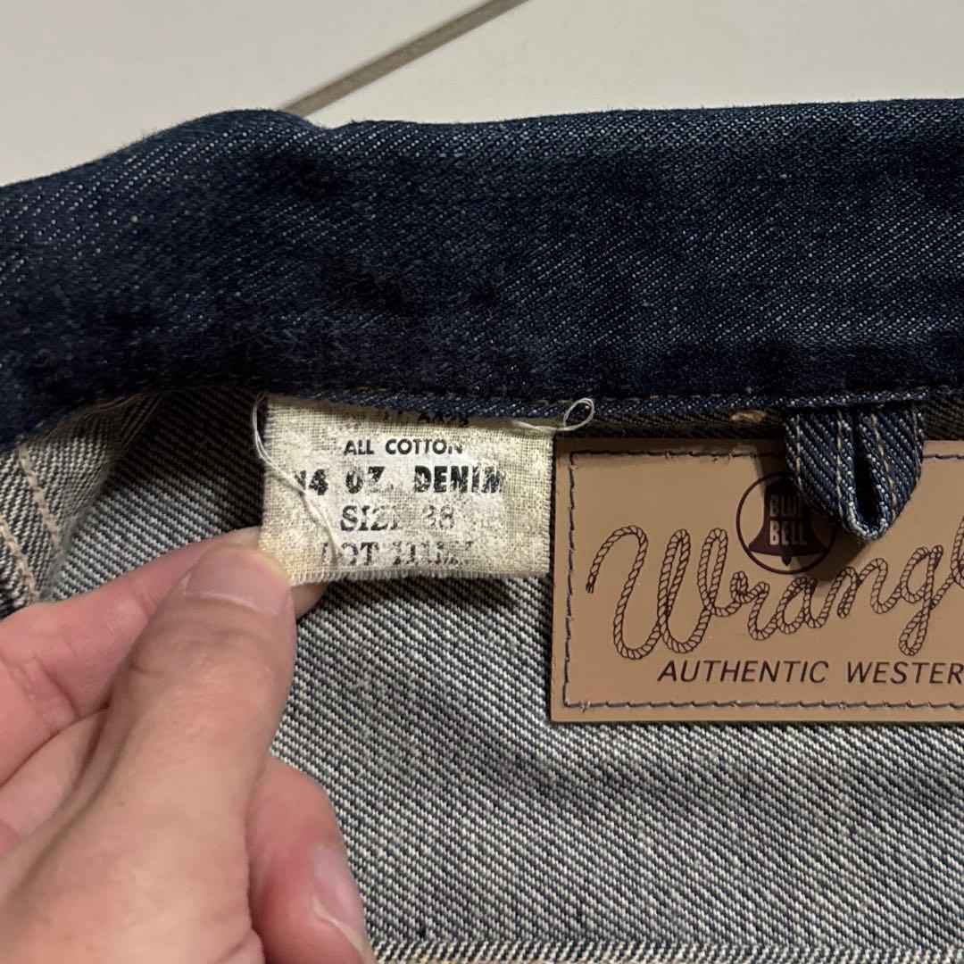 状態◎ 111MJ Wrangler 1950sモデル デニムジャケット 38