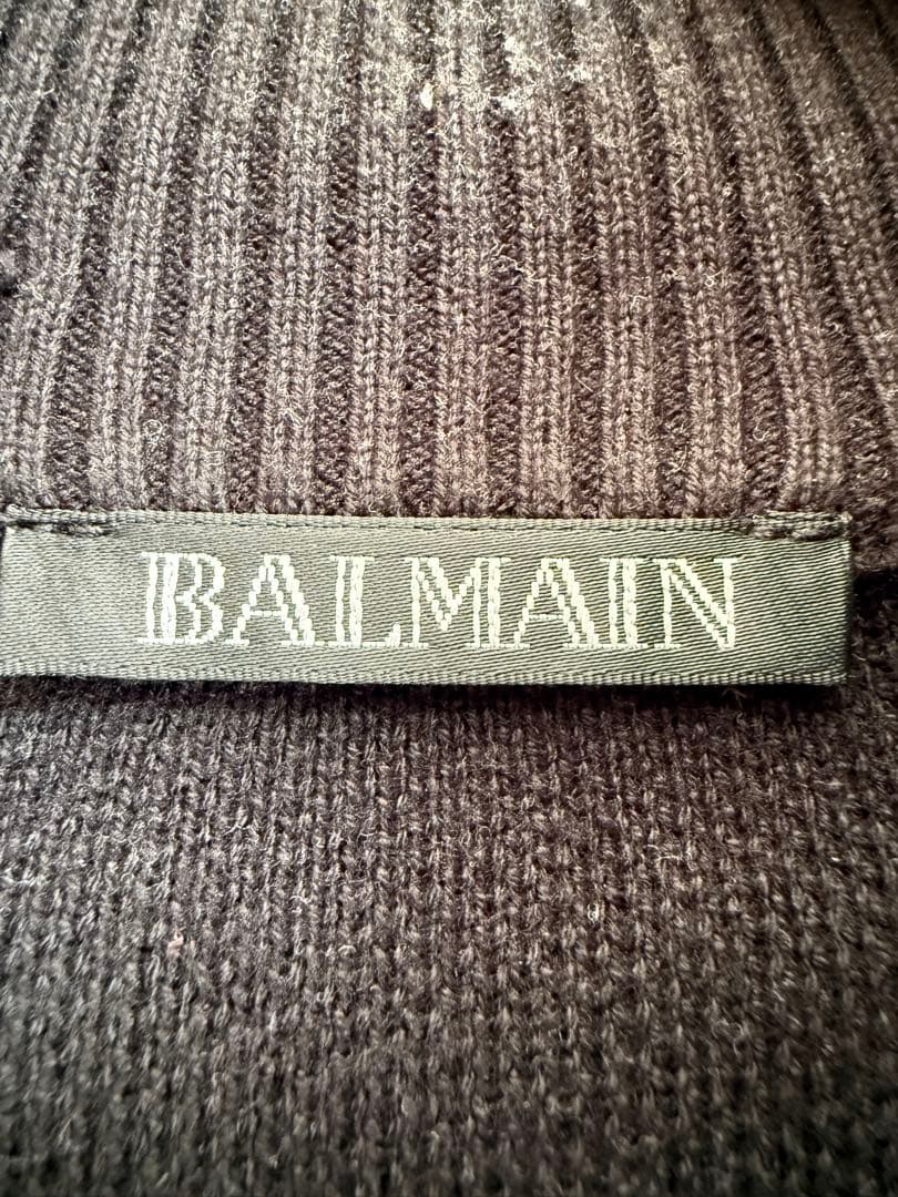バルマン BALMAIN ニットジャケット ブラック サイズ感M相当 美品