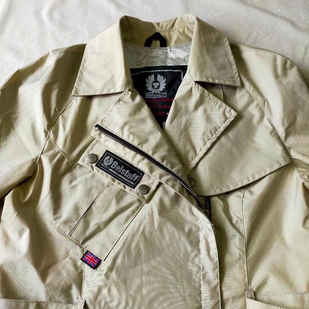 yocchi　古着　belstaff　ナイロンジャケット　ダブルライダース