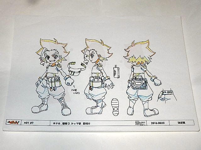 ★設定資料　ヘボット！　佐野聡彦/高瀬健一先生/サンライズ/メーテレ
