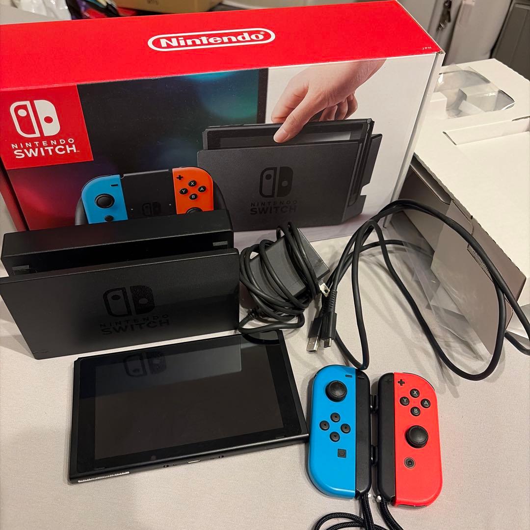 Nintendo Switch 本体 ネオンブルー/ネオンレッド 箱あり
