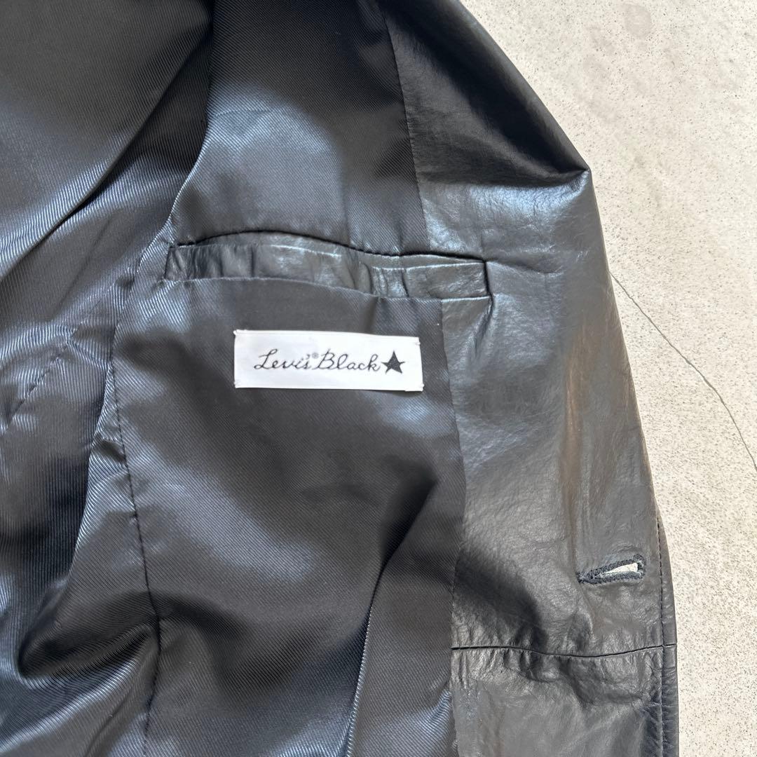 ［激レア］Levi's Black 牛革 レザー テーラードジャケット M