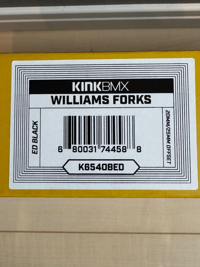 【美品】KINK BMX WILLIAMS FORK ウィリアムフォーク