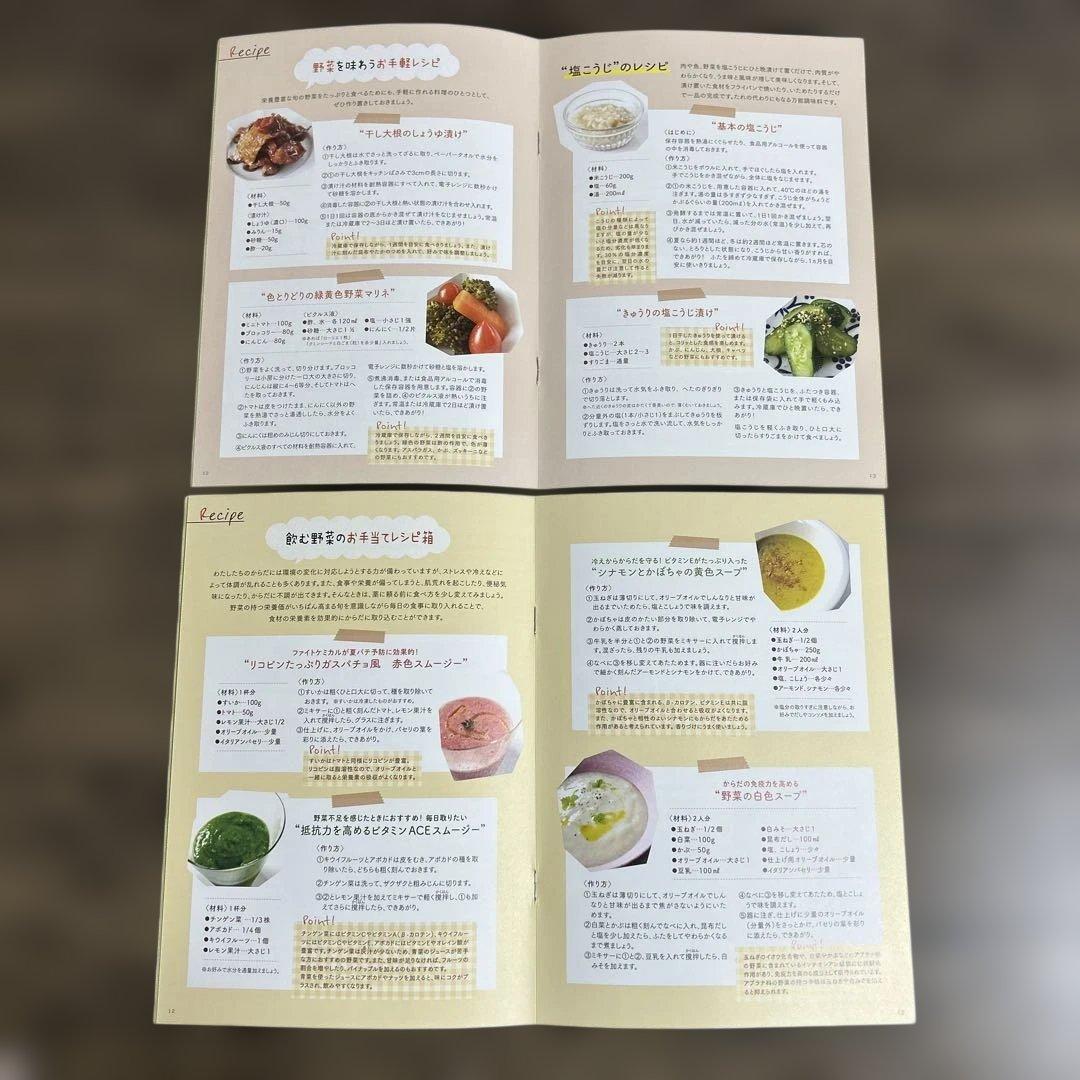 【フェリシモ】暮らしに役立つ 野菜の便利ノートプログラム