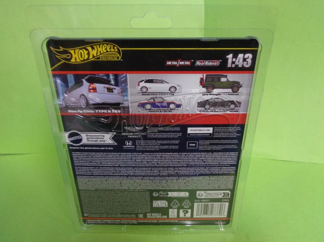 ホットウィール　1/43　ホンダシビックタイプＲ　ＥＫ９
