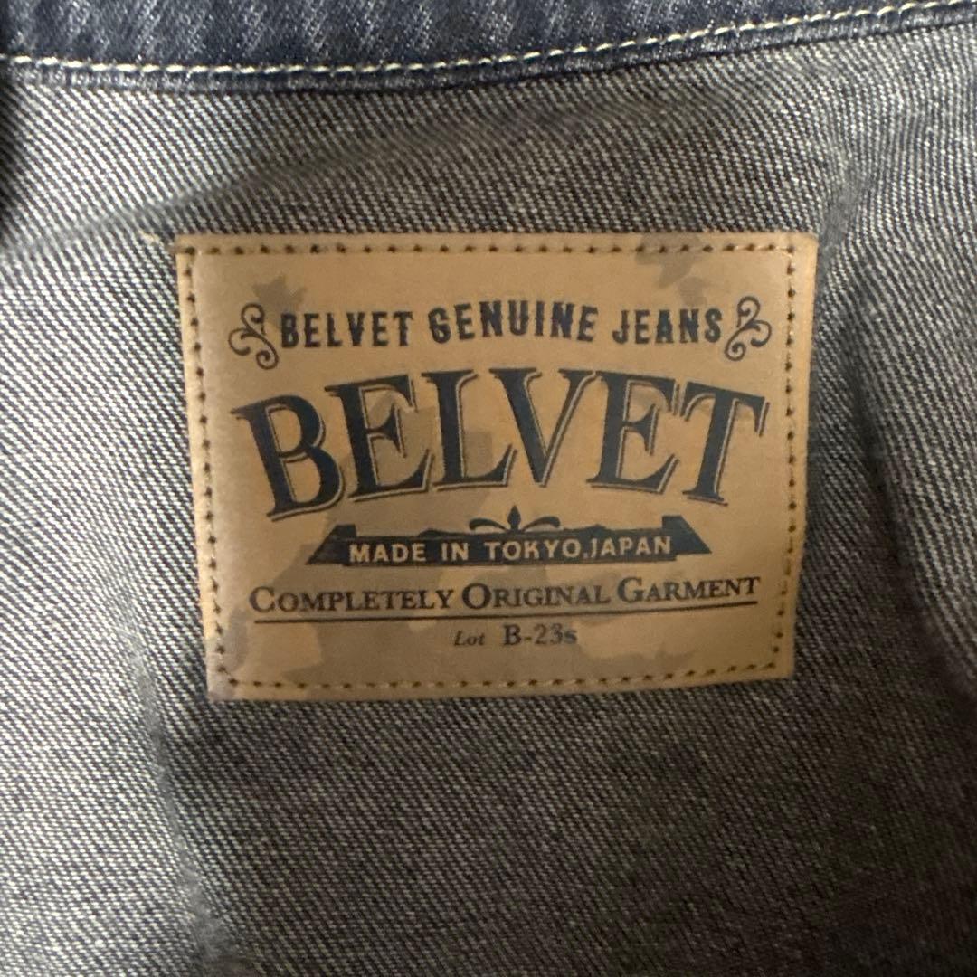 BELVET ダークデニム Gジャン B-23s