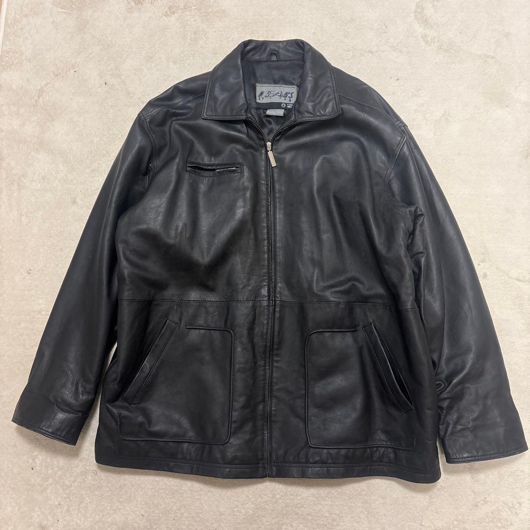 希少⭐️LEAK WEAR レザー ジャケット XXL ブラック