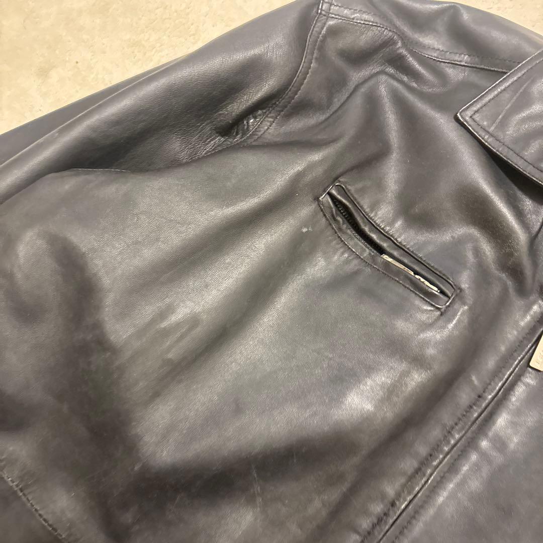 希少⭐️LEAK WEAR レザー ジャケット XXL ブラック
