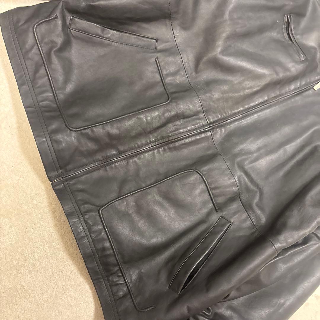 希少⭐️LEAK WEAR レザー ジャケット XXL ブラック