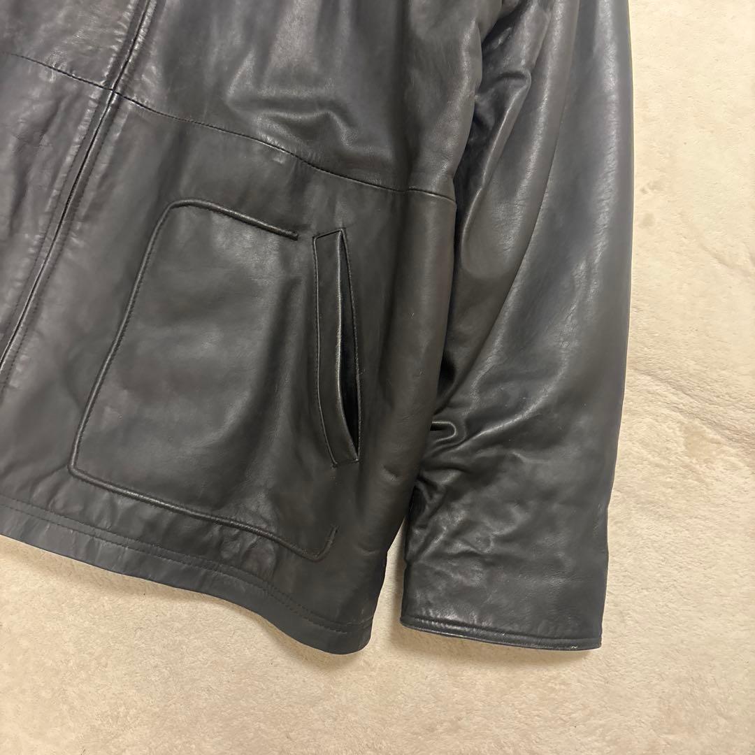 希少⭐️LEAK WEAR レザー ジャケット XXL ブラック
