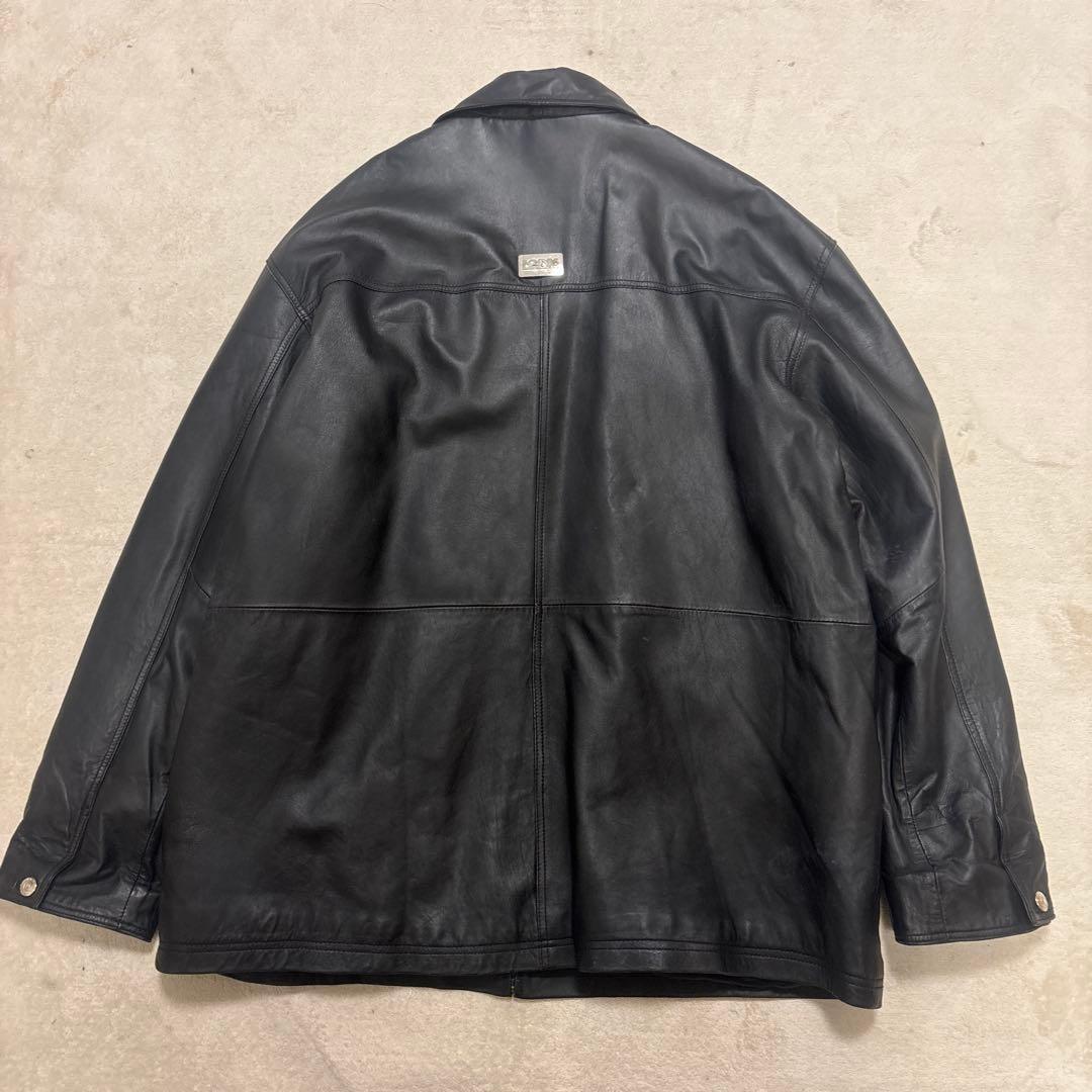 希少⭐️LEAK WEAR レザー ジャケット XXL ブラック