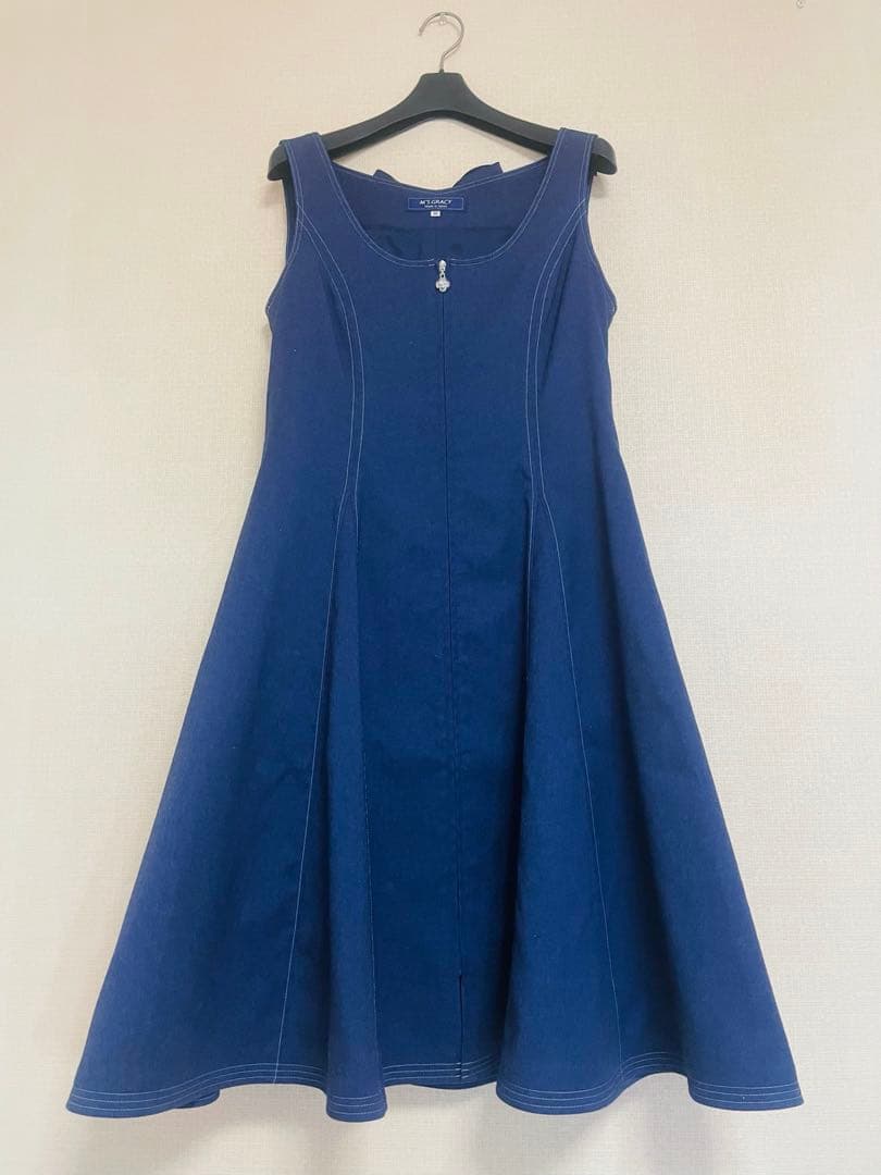 お値下げ❣️エムズグレイシー❣️バックリボン ジャンパースカート