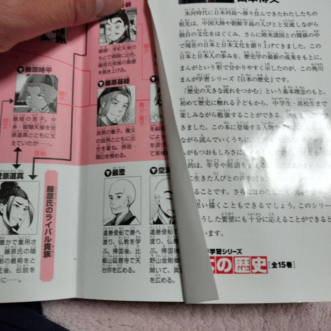 日本の歴史 1～15巻（角川まんが学習シリーズ）